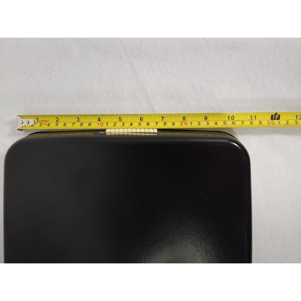 Vintage LACQUER WARE Christmas Holiday Serving Tray 18" x 11" Gold Trim Tea Tray - Picture 10 of 10